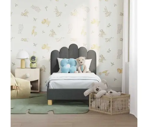 Kuni 3-Aastase Voodi Raam Koos Peatoega Tumehall 70 X 140 Cm