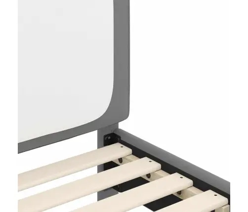 Vaikiška Lovos Konstrukcija Su Galvūgaliu Šviesiai Pilka Pu