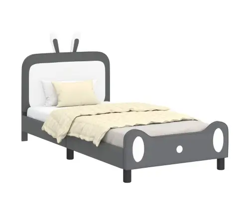 Vaikiška Lovos Konstrukcija Su Galvūgaliu Šviesiai Pilka Pu