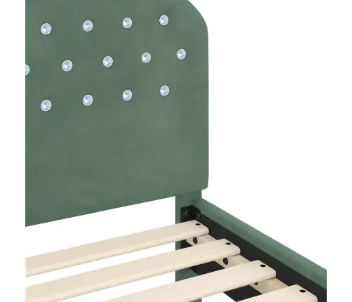 Kuni 3-Aastase Voodi Raam Koos Peatoega Peaga Mere Roheline