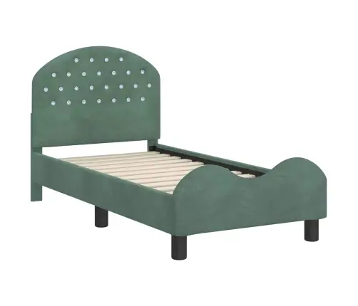 Kuni 3-Aastase Voodi Raam Koos Peatoega Peaga Mere Roheline