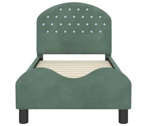 Kuni 3-Aastase Voodi Raam Koos Peatoega Peaga Mere Roheline