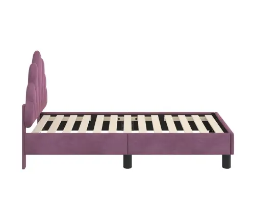 Kuni 3-Aastase Voodi Raam Koos Peatoega Lilla 70 X 140 Cm Samet