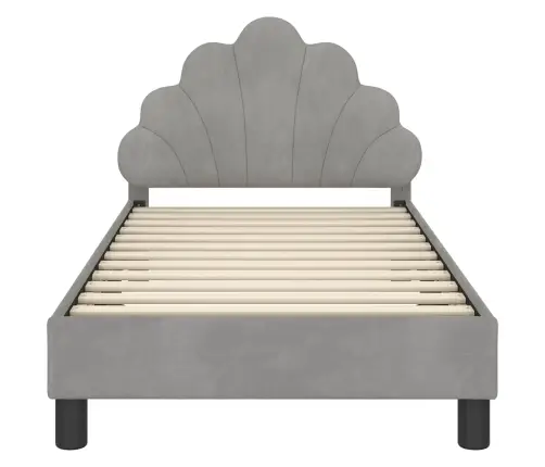 Vaikiška Lovos Konstrukcija Su Galvūgaliu Šviesiai Pilka