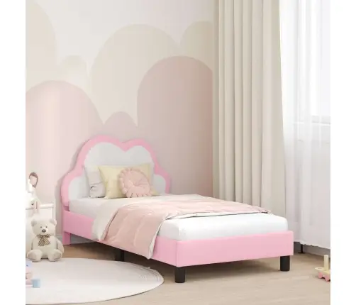 Lovos Rėmas Su Galvūgalio Rožinė 80 X 160 Cm Pu