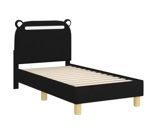Vaikiška Lovo Rėmas Su Galvūgaliu Juoda 70 X 140 Cm Audinys