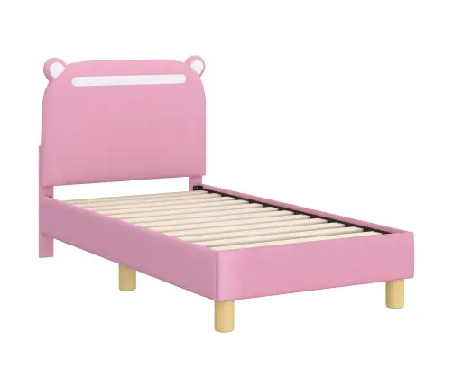Vaikiška Lovo Rėmas Su Galvūgaliu Rožinė 70 X 140 Cm Audinys