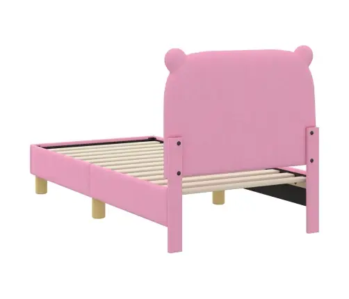 Vaikiška Lovo Rėmas Su Galvūgaliu Rožinė 70 X 140 Cm Audinys