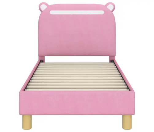 Vaikiška Lovo Rėmas Su Galvūgaliu Rožinė 70 X 140 Cm Audinys