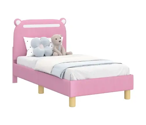 Vaikiška Lovo Rėmas Su Galvūgaliu Rožinė 70 X 140 Cm Audinys