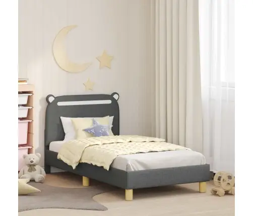 Laste Voodiraam Peatoega Peaga Tumehall 80 X 160 Cm Kangas