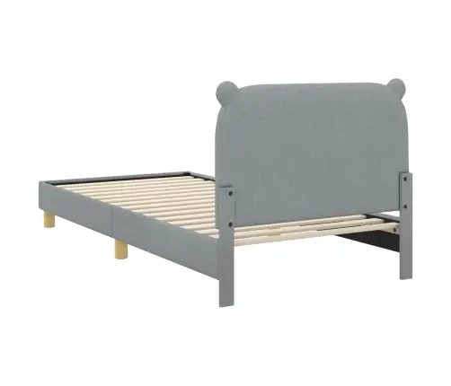 Vaikiška Lovos Konstrukcija Su Galvūgaliu Šviesiai Pilka