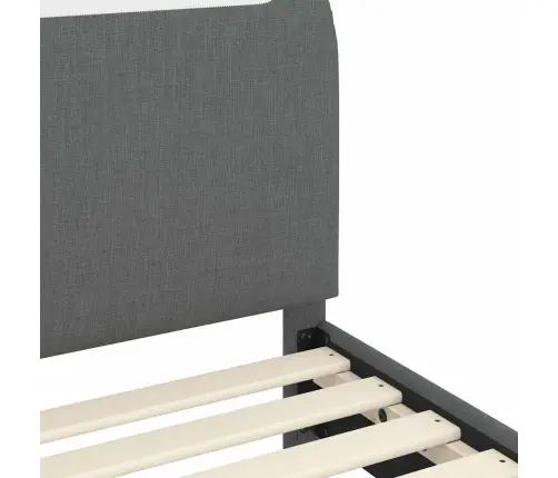 Laste Voodiraam Peatoega Peaga Tumehall 90 X 200 Cm Kangas