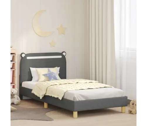 Laste Voodiraam Peatoega Peaga Tumehall 90 X 200 Cm Kangas