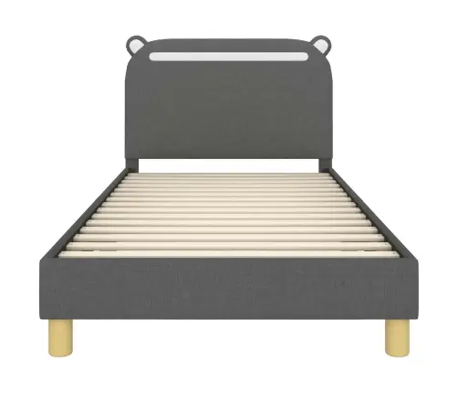 Laste Voodiraam Peatoega Peaga Tumehall 90 X 200 Cm Kangas