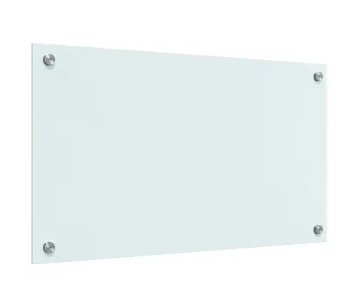 Virtuves Aizsargpanelis Balts 70 X 40 X 0.8 Cm Rūdīts Stikls Vidaxl
