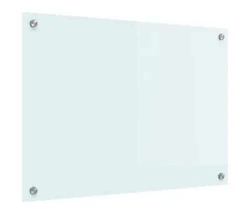 Virtuvės Užpakalinė Plokštė Balta 70 X 50 Cm Grūdintas Stiklas