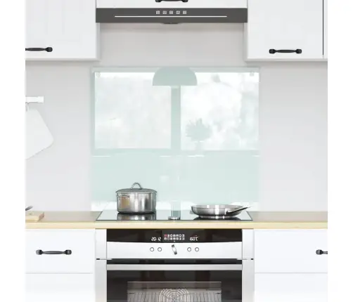 Kögi Splashback Valge 70 X 60 Cm Karastatud Klaas