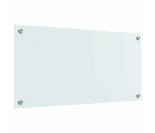 Virtuvės Užpakalinė Plokštė Balta 80 X 40 Cm Grūdintas Stiklas