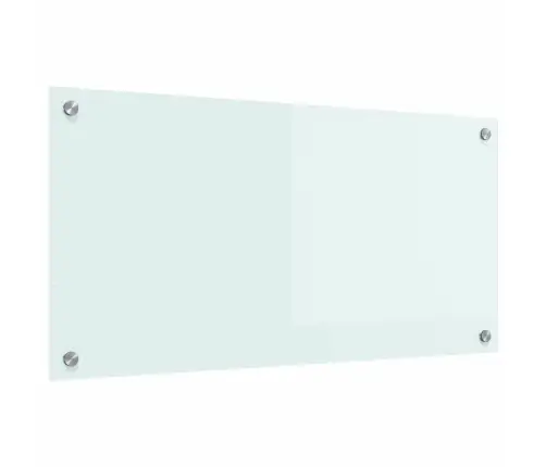 Virtuvės Užpakalinė Plokštė Balta 80 X 40 Cm Grūdintas Stiklas