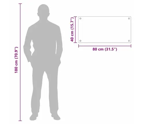 Virtuvės Užpakalinė Plokštė Balta 80 X 40 Cm Grūdintas Stiklas