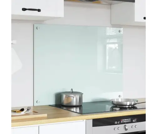Kögi Splashback Valge 80 X 60 Cm Karastatud Klaas