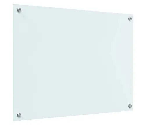 Kögi Splashback Valge 80 X 60 Cm Karastatud Klaas