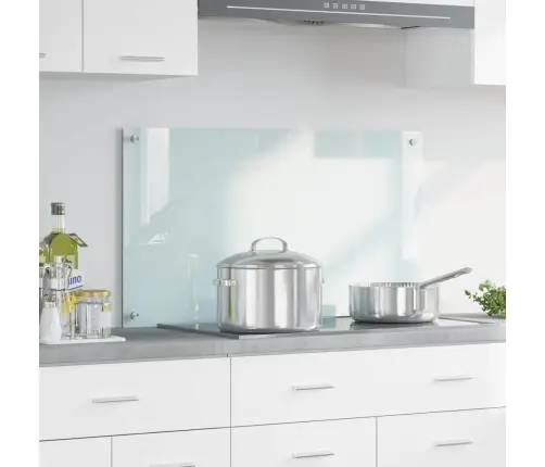 Kögi Splashback Valge 90 X 50 Cm Karastatud Klaas