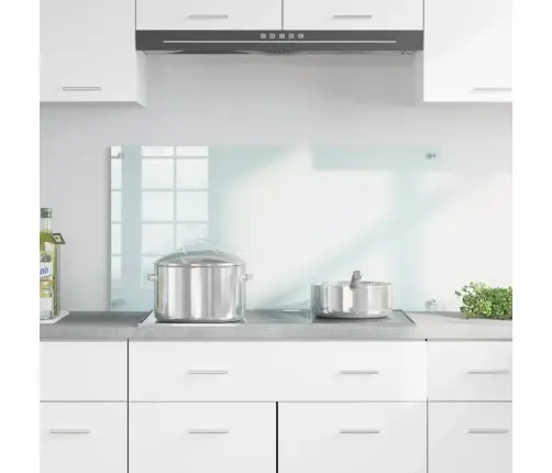 Kögi Splashback Valge 100 X 50 Cm Karastatud Klaas