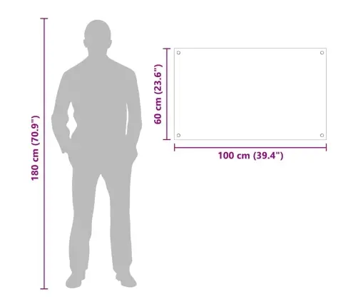 Virtuves Aizsargpanelis Caurspīdīgs 100 X 60 X 0.8 Cm Vidaxl