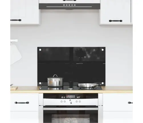 Kögi Splashback Must 70 X 40 Cm Karastatud Klaas