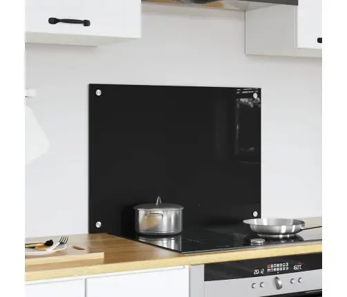 Kögi Splashback Must 70 X 50 Cm Karastatud Klaas