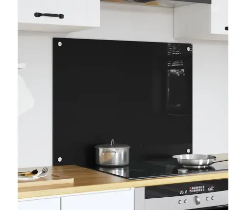 Kögi Splashback Must 80 X 60 Cm Karastatud Klaas
