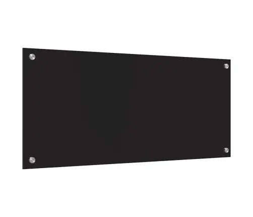 Virtuvės Užpakalinė Plokštė Juoda 90 X 40 Cm Grūdintas Stiklas