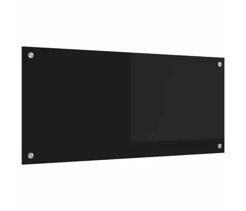Virtuvės Užpakalinė Plokštė Juoda 90 X 40 Cm Grūdintas Stiklas