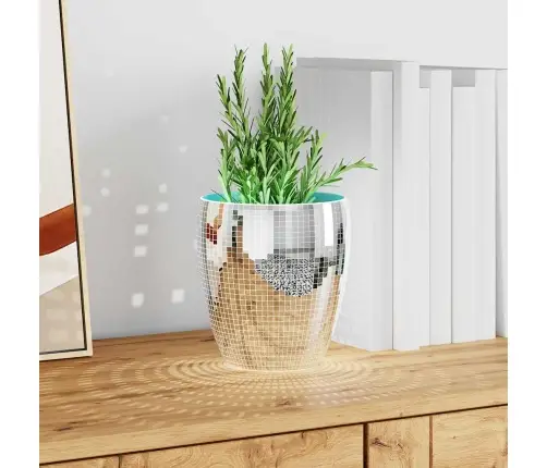 Spoguļu Mozaīkas Flīze 12 Pcs Sudraba 30 X 30 Cm Stikls Vidaxl