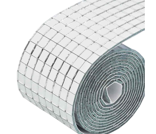 Spoguļu Mozaīkas Flīze 3 Pcs Sudraba 100 X 4 Cm Stikls Vidaxl
