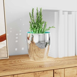 Spoguļu Mozaīkas Flīze 3 Pcs Sudraba 100 X 4 Cm Stikls Vidaxl