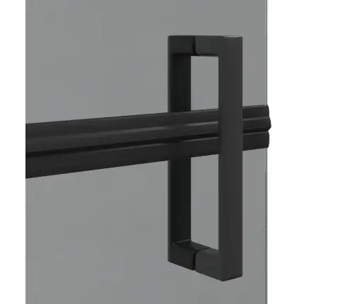 Ieejoša Dušas Siena Cits Melna Un Tumši Caurspīdīga 80 X 190 Cm Vidaxl