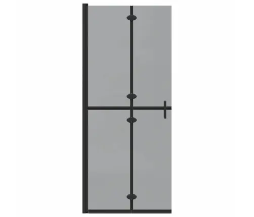 Ieejoša Dušas Siena Cits Melna Un Tumši Caurspīdīga 80 X 190 Cm Vidaxl