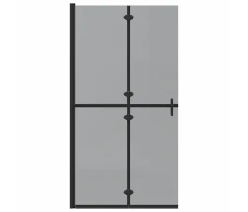 Ieejoša Dušas Siena Melna Un Tumši Caurspīdīga 100 X 190 Cm Vidaxl