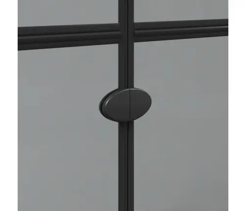 Ieejoša Dušas Siena Melna Un Tumši Caurspīdīga 120 X 190 Cm Vidaxl