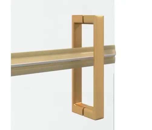 Keliaujanti Dušo Siena Auksinė 90 X 6.5 X 190 Cm