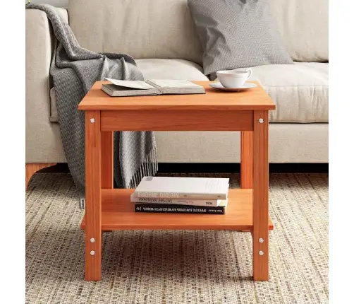 Kafijas Galdiņš Vaska Brūna 50 X 50 X 45 Cm Priedes Masīvkoks Vidaxl Kafijas Galdiņš Vaska Brūna 50 X 50 X 45 Cm Priedes Masīvkoks Vidaxl