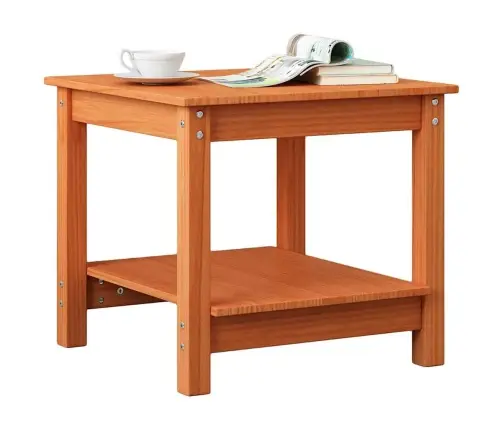 Kafijas Galdiņš Vaska Brūna 50 X 50 X 45 Cm Priedes Masīvkoks Vidaxl Kafijas Galdiņš Vaska Brūna 50 X 50 X 45 Cm Priedes Masīvkoks Vidaxl