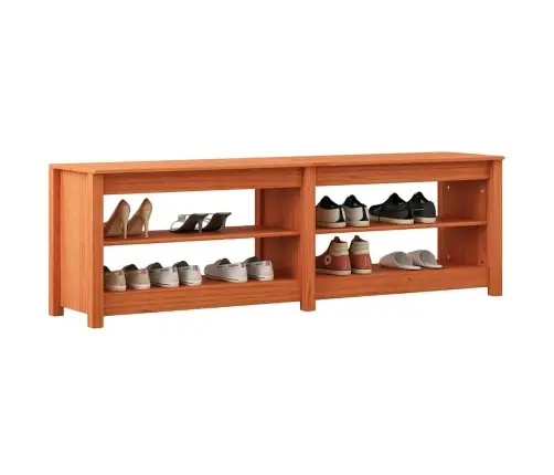 Batų Suolelis Su Lentyna Vaško Ruda 160 X 36,5 X 50 Cm