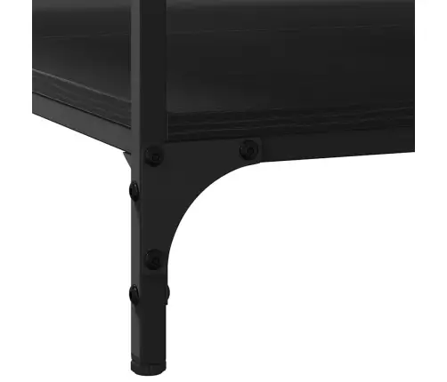 Kavos Staliukas Juoda Ąžuolo 80 X 80 X 40 Cm Apdirbta Mediena