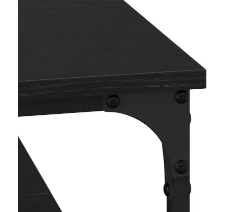 Kavos Staliukas Juoda Ąžuolo 80 X 80 X 40 Cm Apdirbta Mediena