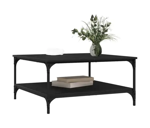 Kavos Staliukas Juoda Ąžuolo 80 X 80 X 40 Cm Apdirbta Mediena