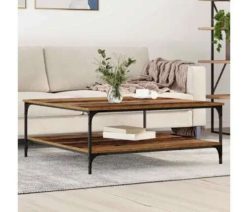 Kohvilaud Vana Puit 100 X 100 X 40 Cm Tehispuit